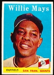 1958 Topps Bb- #5 Willie Mays, Giants