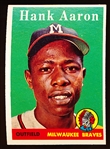 1958 Topps Bb- #30 Hank Aaron, Braves