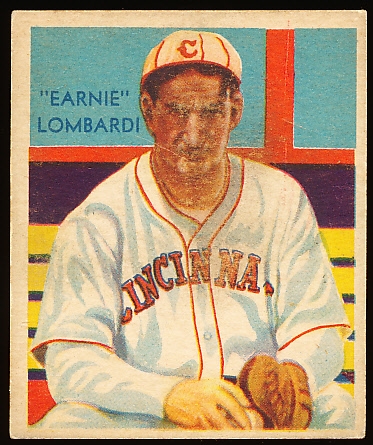 1934-36 Diamond Stars Baseball- #36 “Earnie” Lombardi, Reds- “Earnie” Front Variation