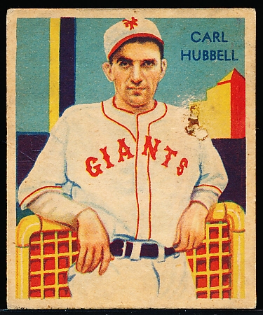 1934-36 Diamond Stars Baseball- #39 Carl Hubbell, Giants