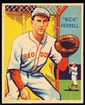 1934-36 Diamond Stars Baseball- #48 Rick Ferrell, Red Sox- Hall of Famer! – 1935 green back.