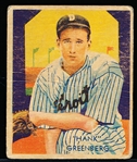 1934-36 Diamond Stars Baseball- #54 Hank Greenberg, Tigers- “Greenberg” Front