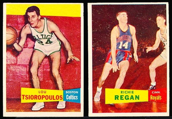 1957-58 Topps Bask- 2 Cards