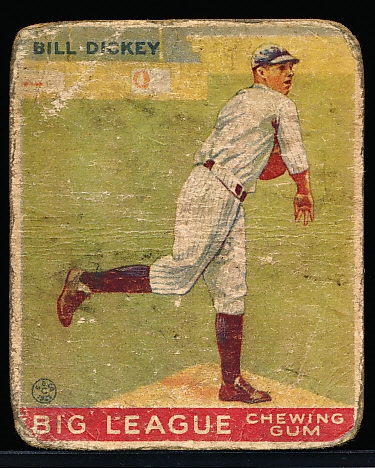 1933 Goudey Baseball- #19 Bill Dickey, Yankees