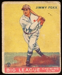 1933 Goudey Baseball- #154 Jimmy Foxx, A’s