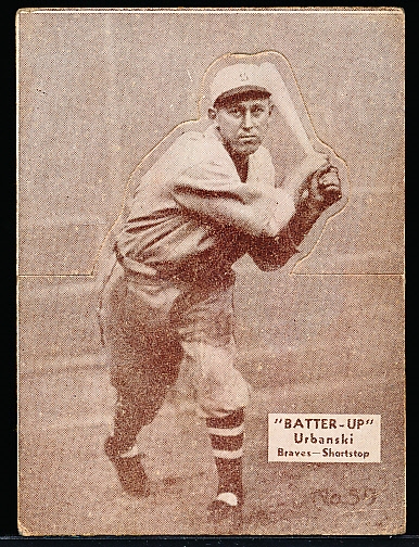 1934-36 Batter Up Bb- #59 Urbanski, Braves