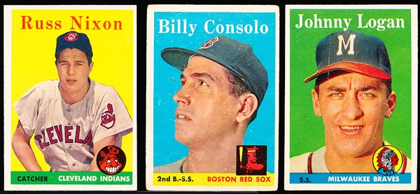 1958 Topps Baseball- 20 Diff