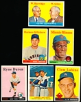 1958 Topps Baseball- 6 Diff