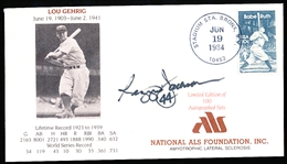 Autographed June 19, 1984 Lou Gehrig National ALS Foundation, Inc. Cachet- Signed by Reggie Jackson