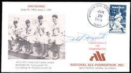 Autographed June 19, 1984 Lou Gehrig National ALS Foundation, Inc. Cachet- Signed by Phil Rizzuto