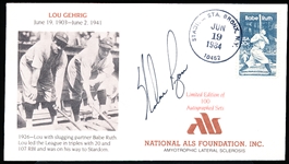 Autographed June 19, 1984 Lou Gehrig National ALS Foundation, Inc. Cachet- Signed by Nolan Ryan