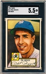 1952 Topps Baseball- #11 Phil Rizzuto, Yankees- SGC 5.5 (Ex+)- Red Back.