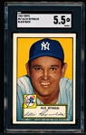 1952 Topps Baseball- #67 Allie Reynolds, Yankees- SGC 5.5 (Ex+)- Black Back.