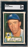 1952 Topps Baseball- #372 Gil McDougald, Yankees- SGC 3 (Vg)- Hi#.