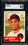 1953 Topps Baseball- #25 Ray Boone, Cleveland- SGC 6 (Ex-NM)