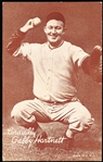 1939-46 Salutation Baseball Exhibit- Gabby Hartnett, Cordially- Tough Card!