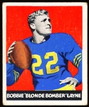 1948 Leaf Fb- #6 Bobby Layne, Bears- Rookie!