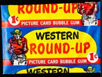 1956 Topps Western “Round-Up”- One Unopened 1 Cent Wax Pack