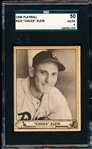 1940 Playball Bb- #102 Chuck Klein, Phillies- SGC 50 (Vg-Ex 4)