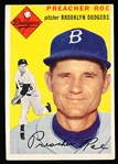 1954 Topps Bb- #14 Preacher Roe, Dodgers