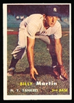 1957 Topps Bb- #62 Billy Martin, Yankees