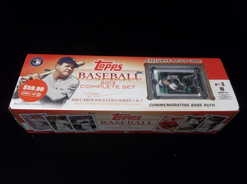 2013 Topps Baseball Factory Sealed Target Set of 666 with Special Babe Ruth Patch Card!