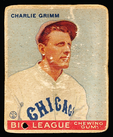 1933 Goudey Baseball- #51 Charlie Grimm, Cubs