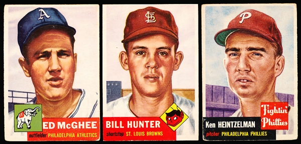 1953 Topps Bb- 4 Diff