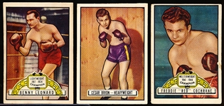 1951 Topps Ringside Boxing- 3 Diff