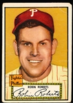 1952 Topps Bb- #59 Robin Roberts, Phillies