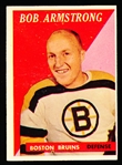 1958-59 Topps Hockey- #1 Armstrong, Bruins