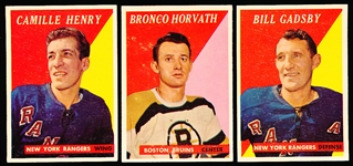 1958-59 Topps Hockey- 3 Diff