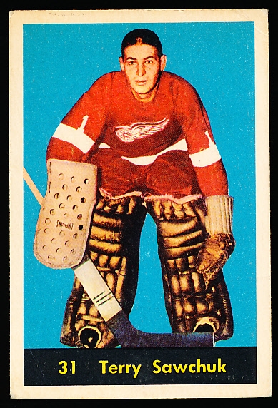 1960-61 Parkhurst Hockey- #31 Terry Sawchuk, Red Wings