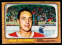 1966-67 Topps Hockey- #73 Jean Beliveau, Montreal