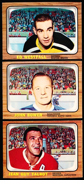 1966-67 Topps Hockey- 3 Diff