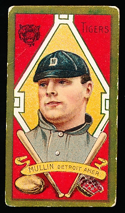 1911 T205 Bb- George J. Mullin, Detroit Tigers- Sweet Caporal back.