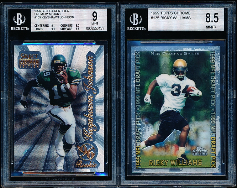 Two Graded Football Rookies