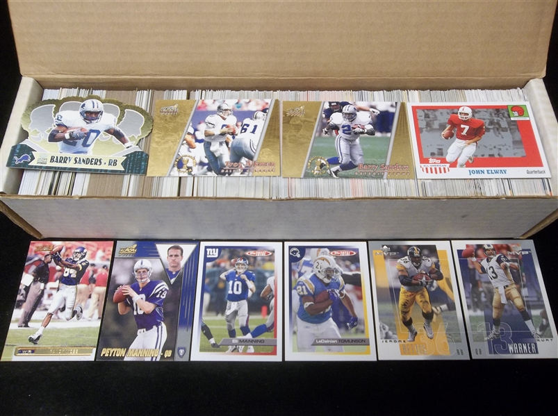 Football Star Card Lot- 700+ Cards- Mostly 1990’s thru 2000’s