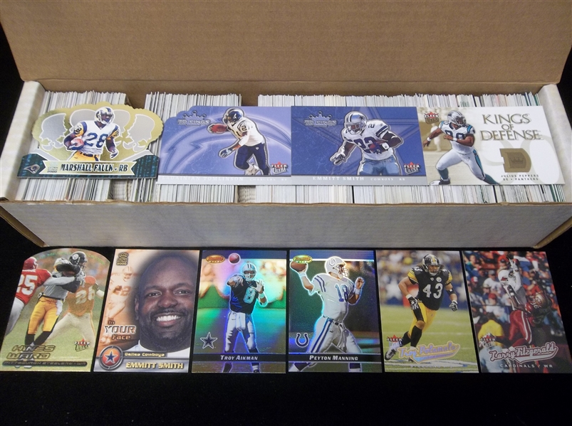 Football Star Card Lot- 700+ Cards- Mostly 1990’s thru 2000’s