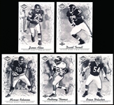 2001 Pacific Impressions Ftbl. “Shadow”- 5 Diff. Chicago Bears- #/25!