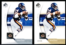 2005 SP Authentic Ftbl. #15 Walter Payton- 2 Diff. Cards