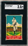 1933 DeLong Baseball- #14 Lefty Gomez, Yankees- SGC 2.5 (Gd+)