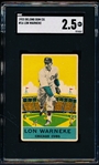 1933 DeLong Baseball- #16 Lon Warneke, Cubs- SGC 2.5 (GD+)