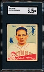 1934 Goudey Baseball- #84 Paul Derringer, Reds- SGC 3.5 (Vg+)- Hi#