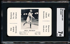 1936 S&S Game Card- Bill Dickey, NY Yankees- SGC 7 (NM)