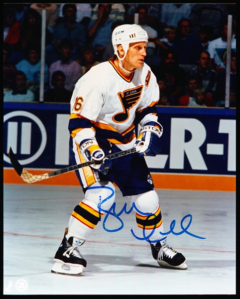 Autographed Brett Hull NHL St. Louis Blues Color 8” x 10” Photo