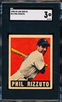 1948-49 Leaf Baseball- #11 Phil Rizzuto, Yankees- SGC 3 (Vg)
