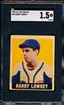 1948-49 Leaf Baseball- #33 Harry Lowrey, Chicago Cubs- SP- SGC 1.5 (Fair)