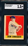 1948-49 Leaf Baseball- #75 Dom DiMaggio, Boston Red Sox- SP!- SGC 1.5 (Fair)