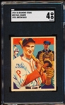 1934-36 Diamond Stars Baseball- #83 Paul Waner, Pirates- 1935 Green Back- SGC 4 (Vg-Ex)